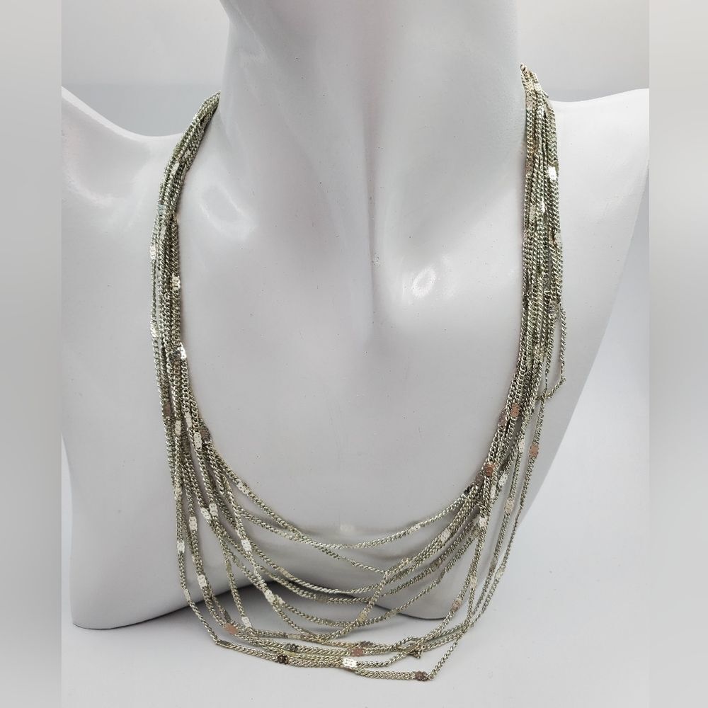 Vintage waterfall chain necklace‎ by avon N1921